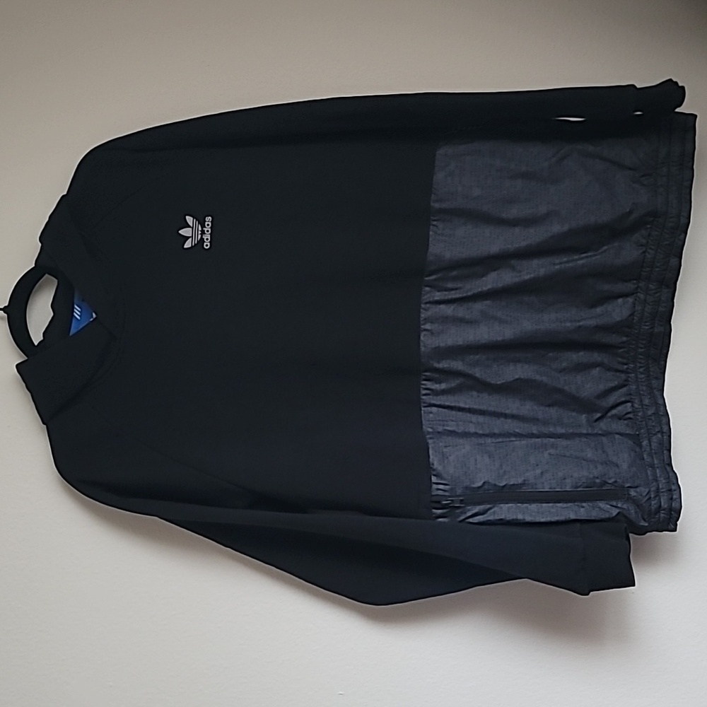 Mens Adidas Luxe Mantra Pullover Hooded Sweatshirt Hoodie Size Large Black Gray